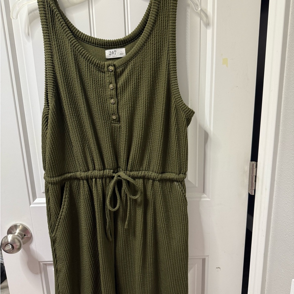 Maurices Olive Green Knee Length Dress